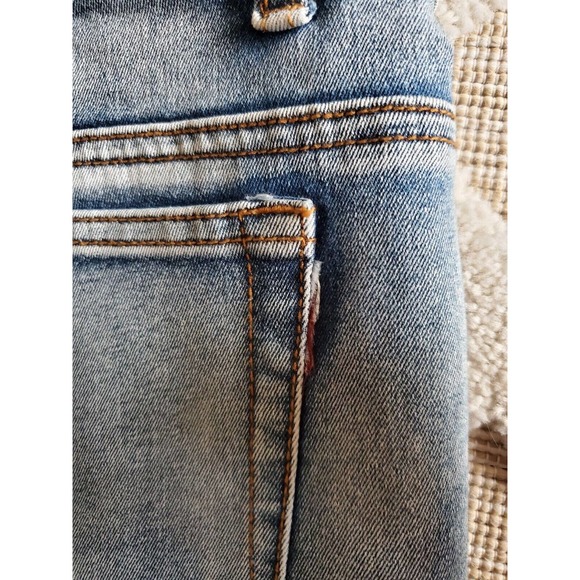 Vintage Y2K 90's Beaded Embroidered Wide Leg Jeans Size 9/10 Flaw - Picture 10 of 12